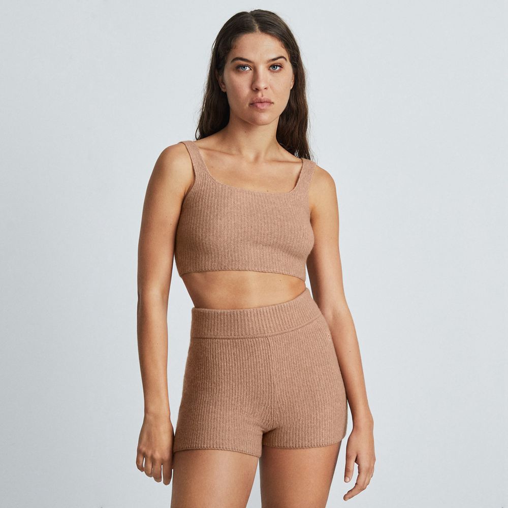 Debardeur Everlane The Cozy-Stretch Marron Femme | YAK-82061885