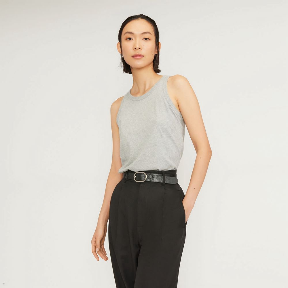 Debardeur Everlane The Organic Coton Cutaway Grise Femme | YWY-54687558