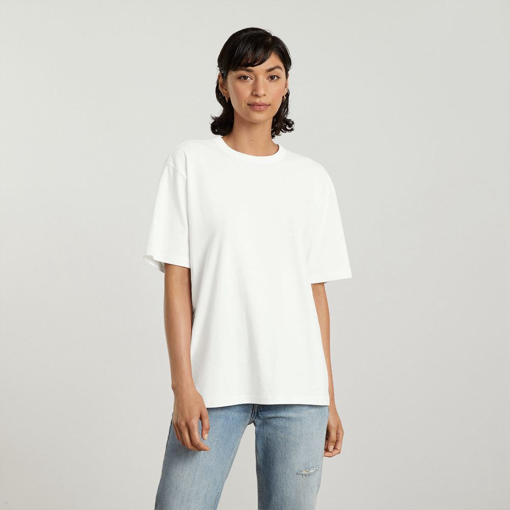 T Shirts Everlane The Everyone Relaxed Hemp Blanche Femme | LHT-36255451