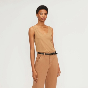 T Shirts Everlane The Air Cami Marron Femme | TZI-57109604