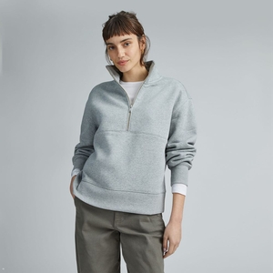 Sweats Everlane The Retrack Half-Zip Grise Femme | XPW-37525311