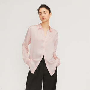 Chemises Everlane The Satin Relaxed Rose Femme | PGO-91781517