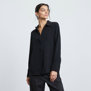 Chemises Everlane The City Stripe Noir Femme | MHZ-30478595