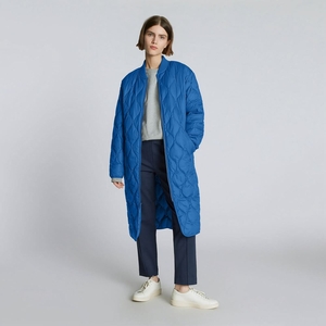 Vestes Everlane The Renew Long Liner Bleu Femme | KKL-47191152