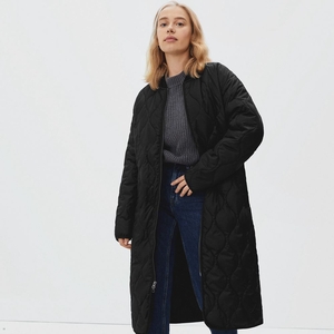 Vestes Everlane The Renew Long Liner Noir Femme | SWR-37697741