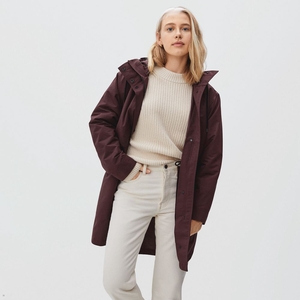 Vestes Everlane The Renew Anorak Marron Foncé Femme | BAT-91437291