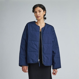 Vestes Everlane The Matelassé Coton Liner Bleu Marine Femme | GCA-59283894