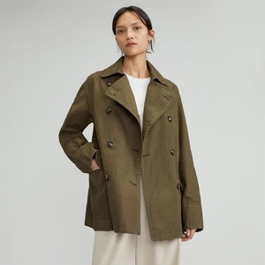 Vestes Everlane The Organic Coton Herringbone Vert Olive Femme | HTK-97913676