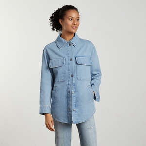 Vestes Everlane The Denim Shirt Bleu Femme | AIH-81983557