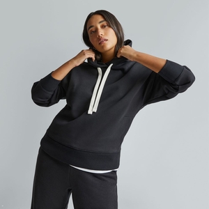 Sweat à Capuche Everlane The Retrack Noir Femme | PFO-64499206