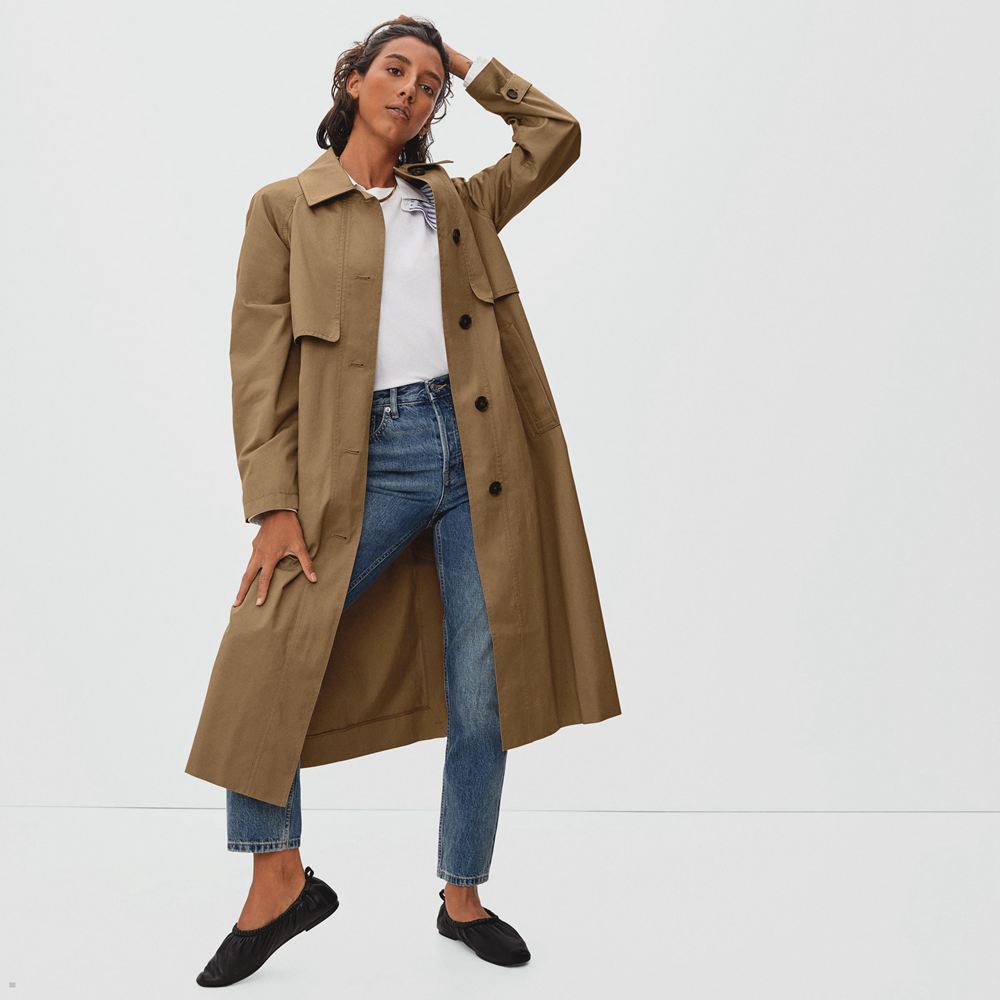 Manteaux Everlane The Long Mac Marron Femme | LHZ-88964406