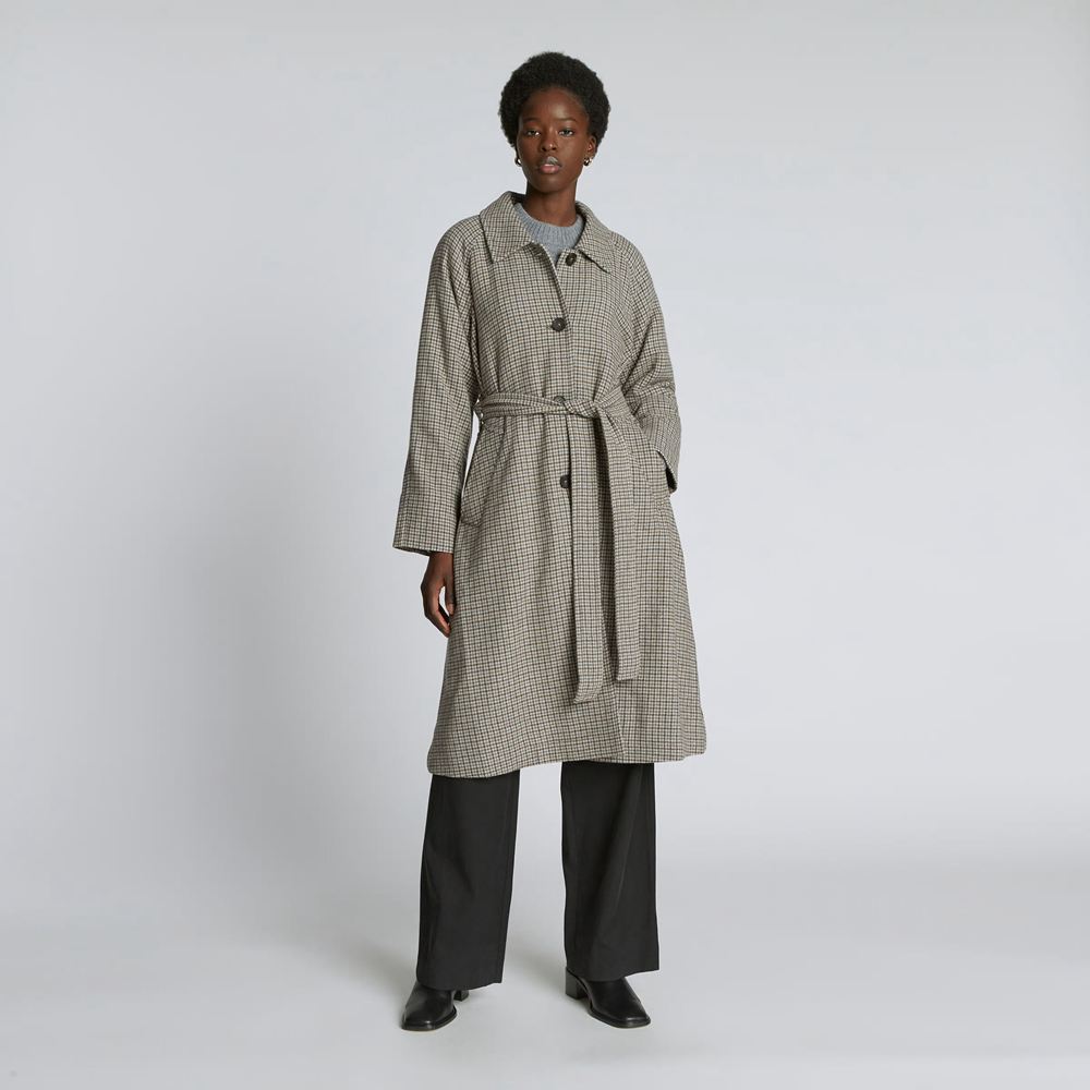 Manteaux Everlane The Italian Rewool Trench Grise Femme | DZK-11738101