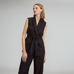 Blazer Everlane The Tencel? Sans Manches Noir Femme | RFP-95391387