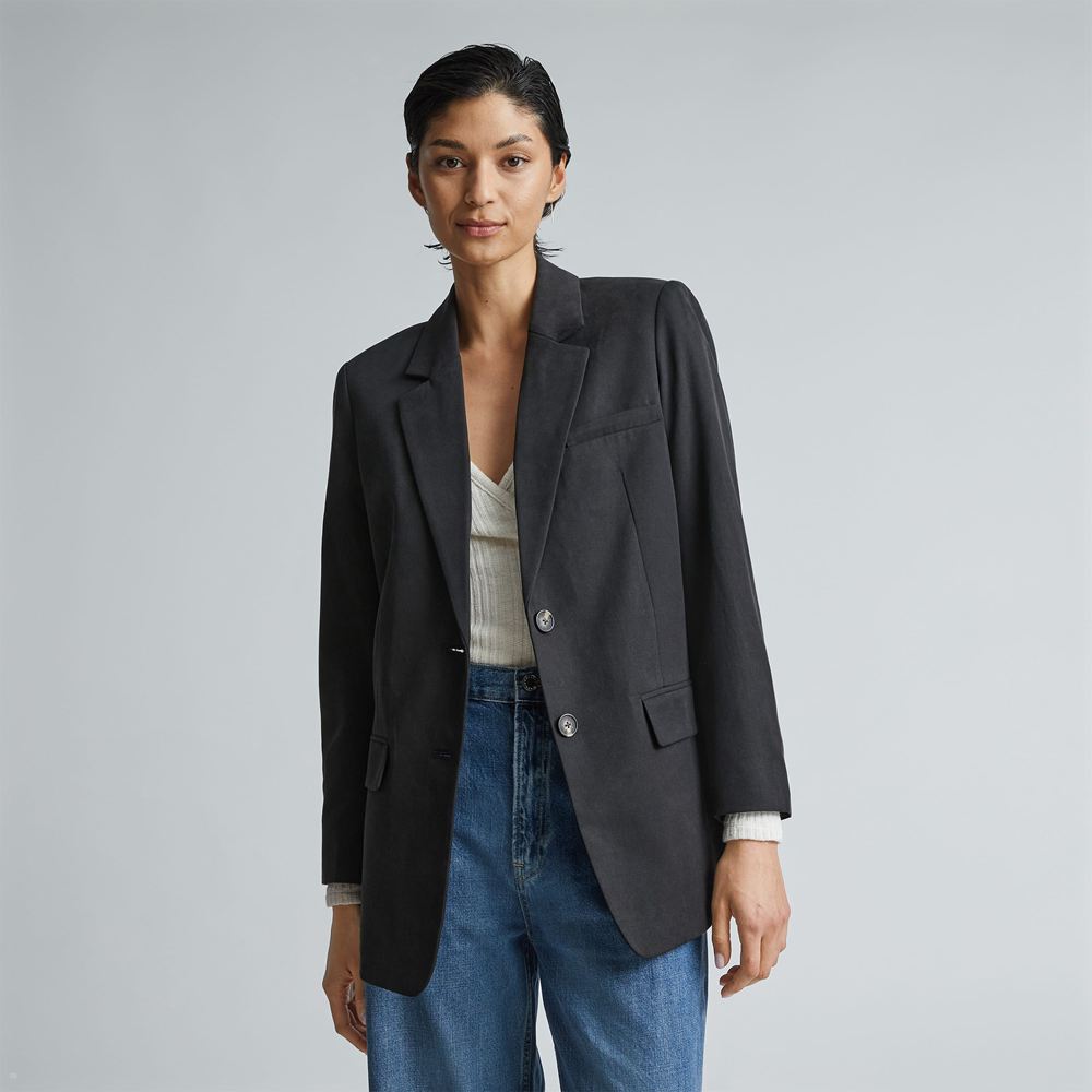 Blazer Everlane The Tencel? Oversized Noir Femme | LRX-42902177