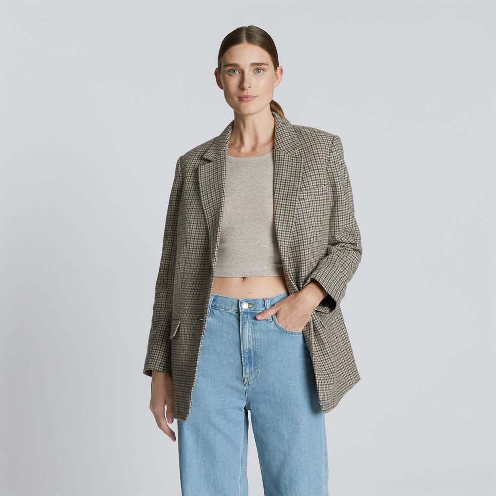 Blazer Everlane The Oversized Vert Olive Femme | GAE-33599993