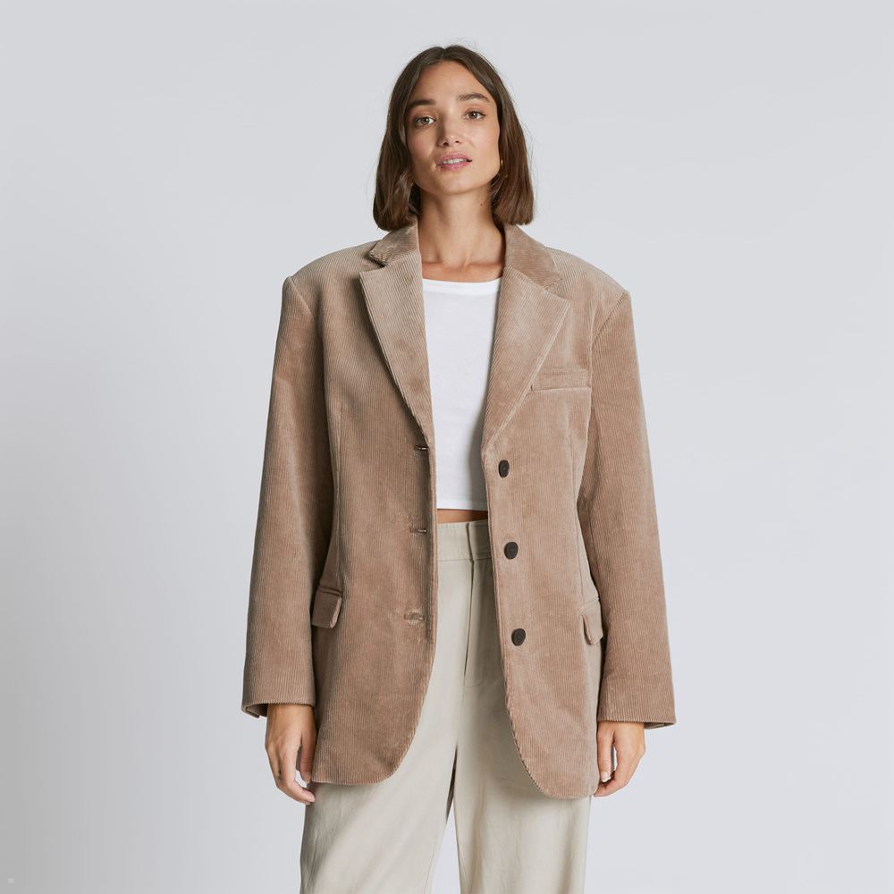 Blazer Everlane The Corduroy ’80s Marron Femme | AXB-27032918