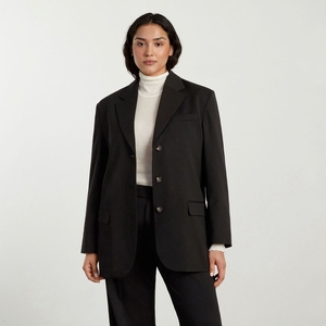 Blazer Everlane The ’80s Italian Laine Noir Femme | IYQ-41189489