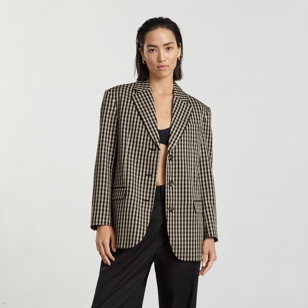 Blazer Everlane The ’80s Kaki Noir Femme | WJZ-20067298