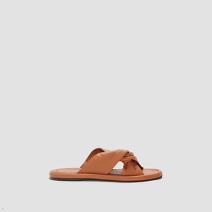 Sandales Everlane The Day Twist Marron Femme | UAV-46345777