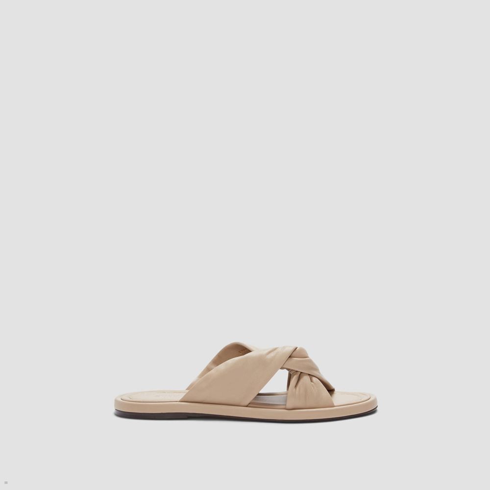 Sandales Everlane The Day Twist Kaki Femme | HRU-28537659