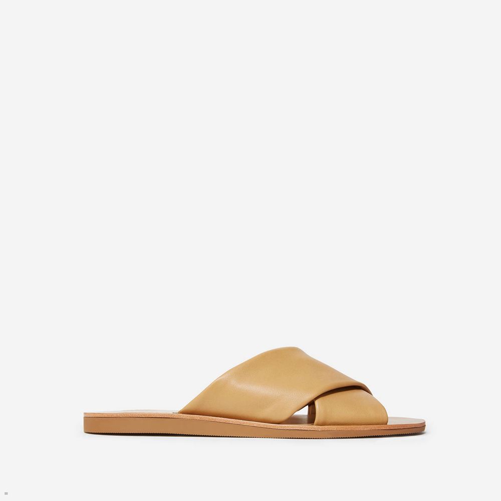 Sandales Everlane The Day Crossover Marron Clair Femme | UYK-74644608