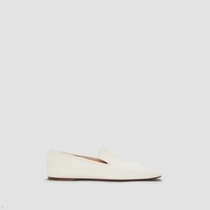 Loafers Everlane The Italian Cuir Day Blanche Femme | FKC-47494866