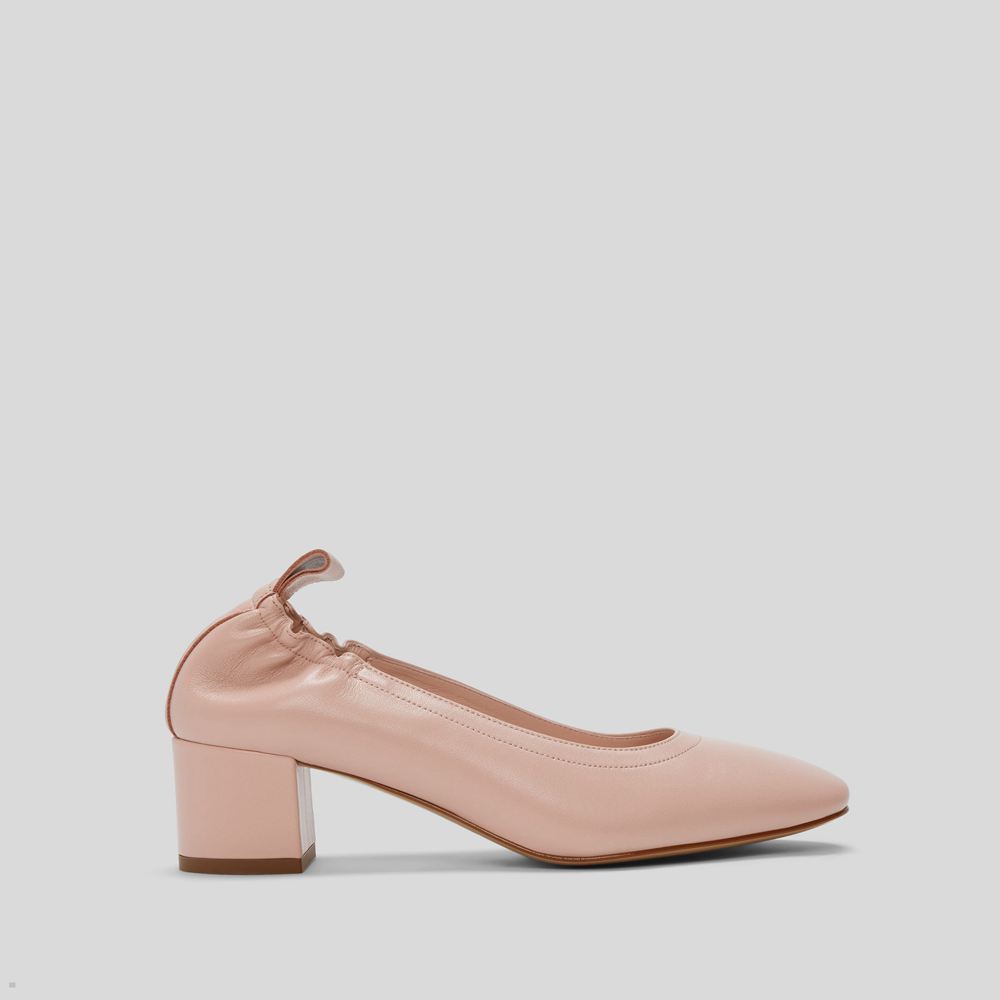 Talons Everlane The Italian Cuir Day Rose Femme | TII-97255938