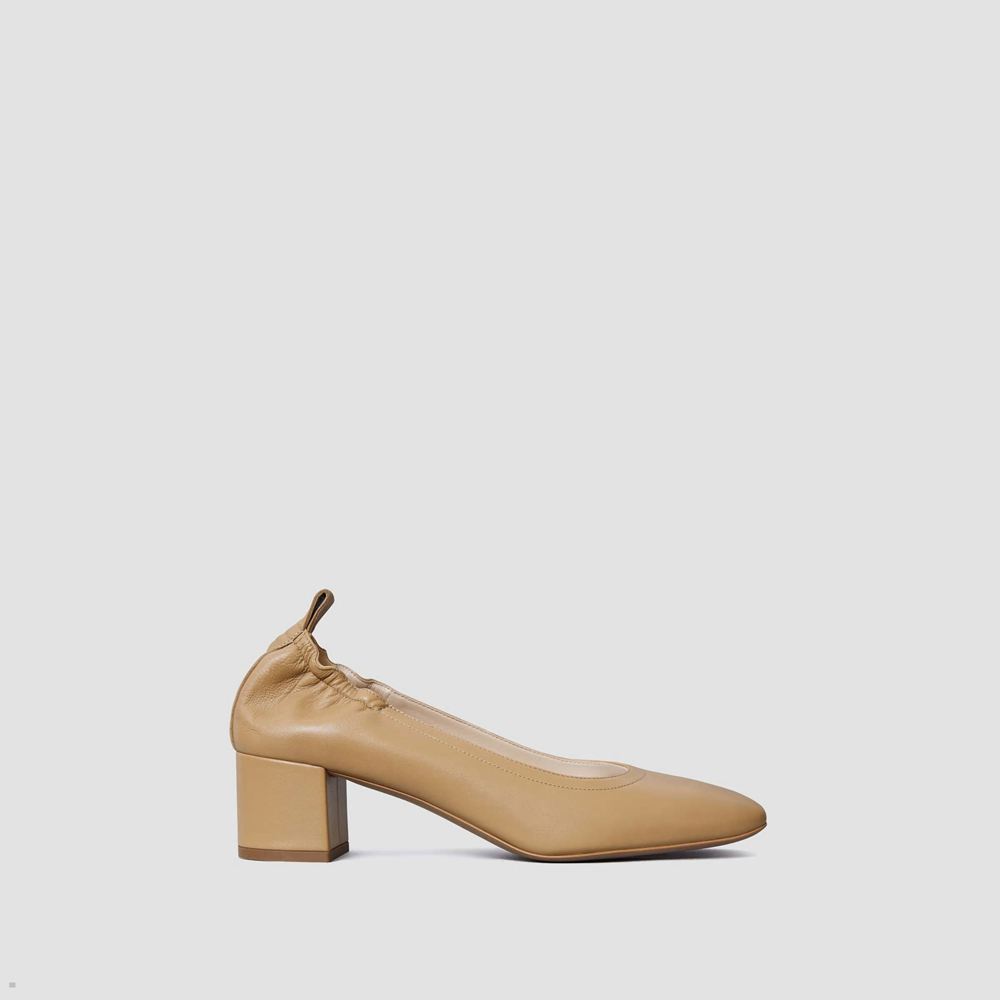 Talons Everlane The Italian Cuir Day Marron Femme | MDA-49092276