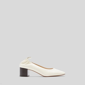 Talons Everlane The Italian Cuir Day Blanche Femme | MDG-86293976