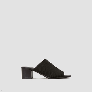 Talons Everlane The Glove Mule In Reknit Noir Femme | AUY-83739941