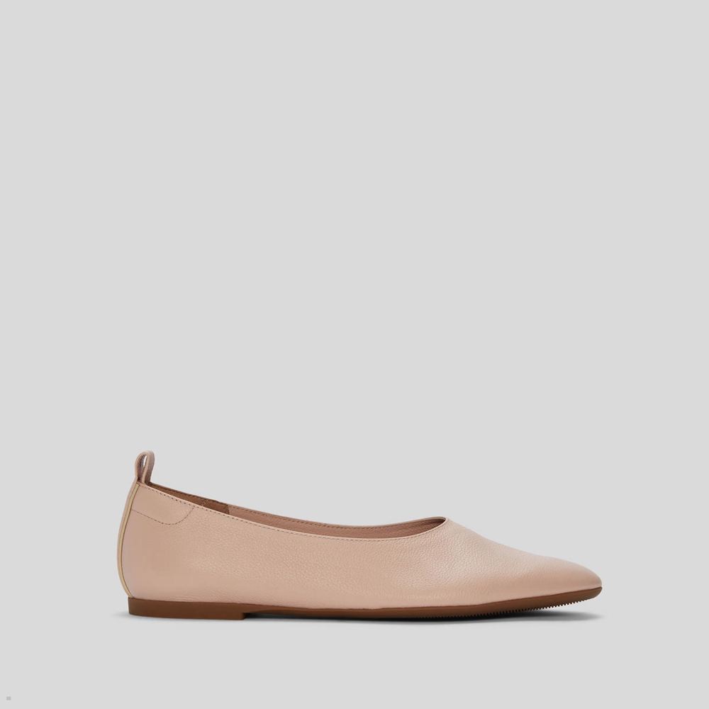 Ballerine Everlane The Italian Cuir Day Glove Rose Femme | IBA-56839356