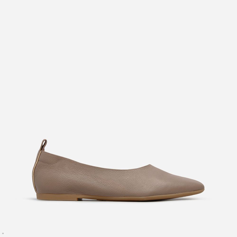 Ballerine Everlane The Italian Cuir Day Glove Beige Femme | UIY-09273477