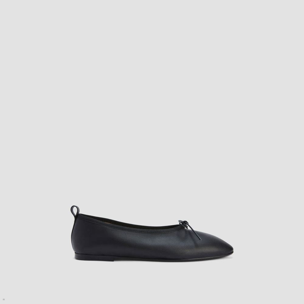 Ballerine Everlane The Italian Cuir Day Noir Femme | CUL-38503925