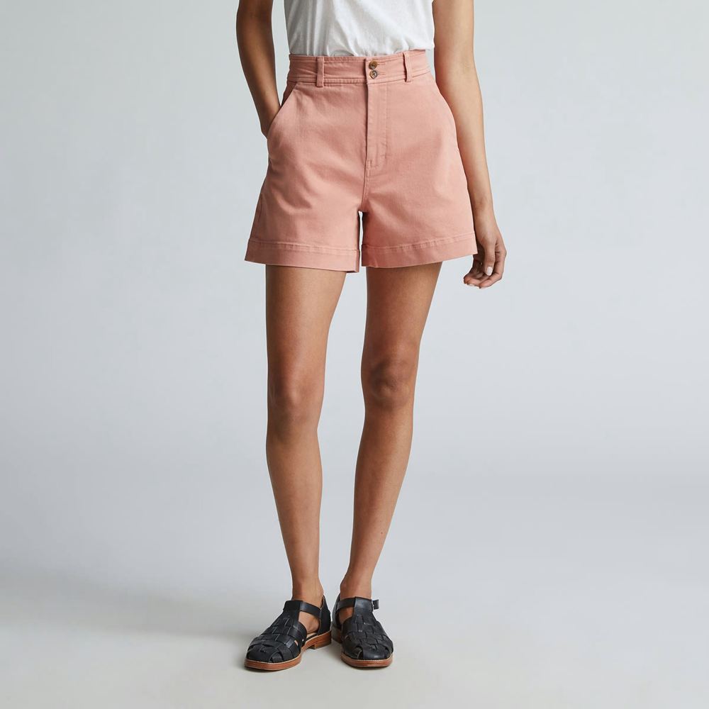 Shorts Everlane The Way-High Twill Rose Femme | EDA-32712856