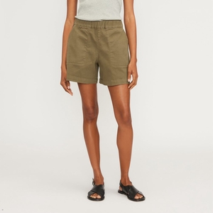 Shorts Everlane The Organic Pull-On Vert Olive Femme | PUR-67067697