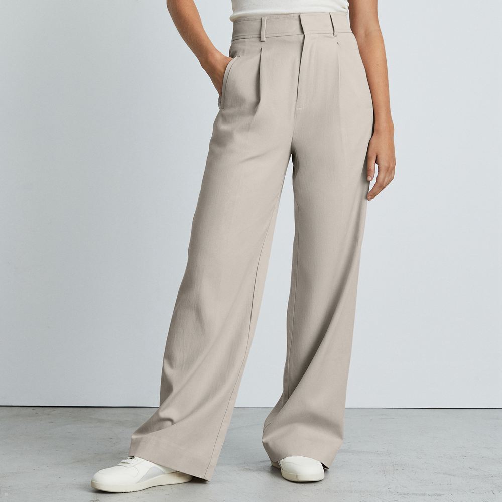 Pantalon Everlane The Way-High Drape Beige Femme | WTK-81814852