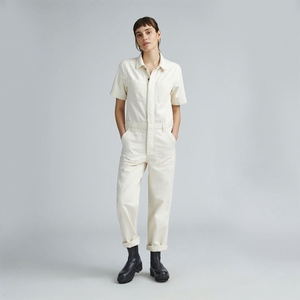 Combinaison Everlane The Supersoft Jean Coverall Blanche Femme | IWD-95086327