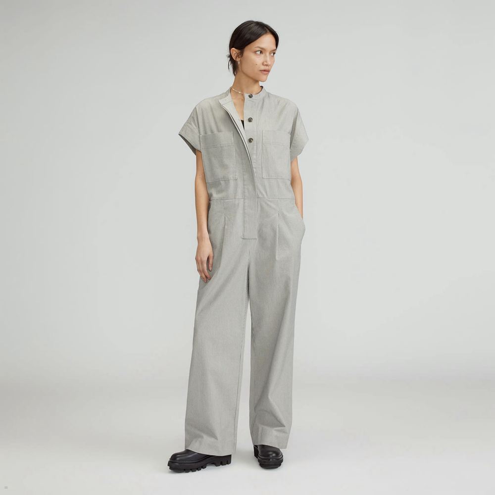 Combinaison Everlane The Easy Workwear Grise Femme | AQT-38344799