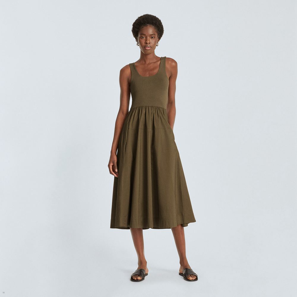 Peignoir Everlane The Riviera Vert Olive Femme | VYO-26712829