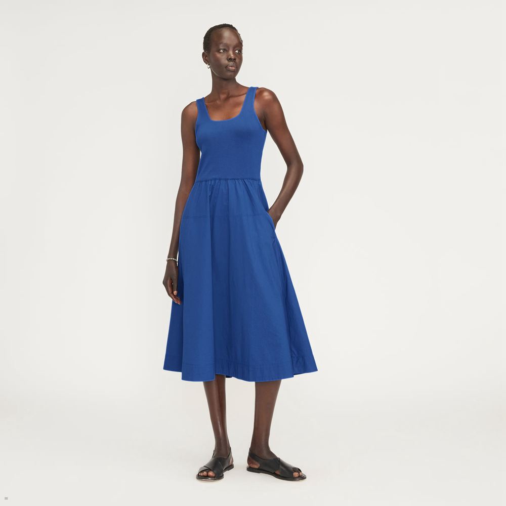 Peignoir Everlane The Riviera Bleu Femme | DOZ-08253979