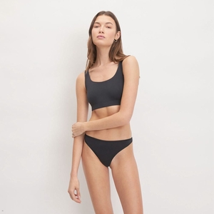 Sous Vêtement Everlane The Coton Lanières Noir Femme | XPH-31233113