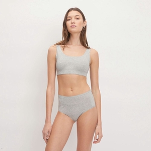 Soutien Gorge Everlane The Coton Tank Grise Femme | AHM-87115539