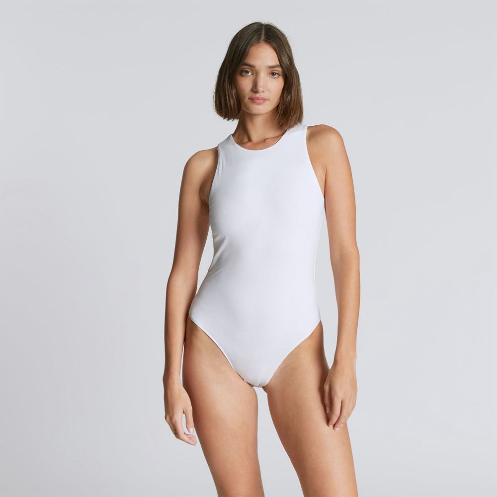 Body Everlane The Cutaway Tank Blanche Femme | HIC-11313039