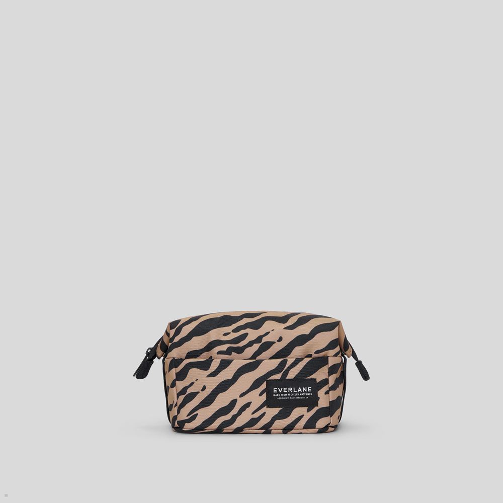 Sacs Everlane The Renew Transit Catch-All Case Beige Noir Femme | RLC-39309575