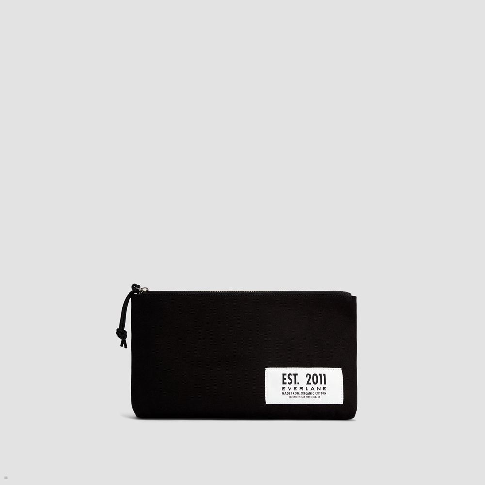 Sacs Everlane The Organic Tela Pouch Noir Femme | UGW-25046335