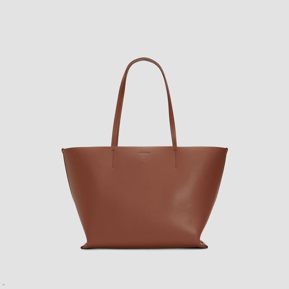 Sacs Everlane The Luxe Medium Italian Cuir Tote Marron Femme | ORQ-16101449