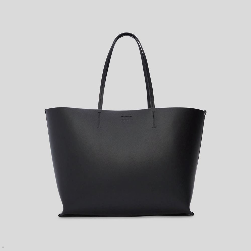 Sacs Everlane The Luxe Italian Cuir Tote Noir Femme | TTC-22779491