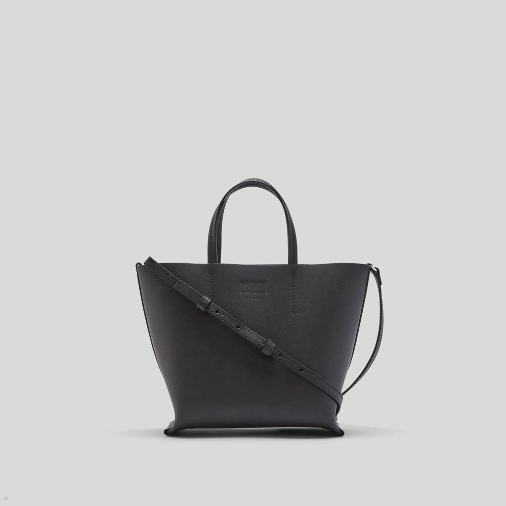 Sacs Everlane The Luxe Italian Cuir Crossbody Noir Femme | CIC-90174122