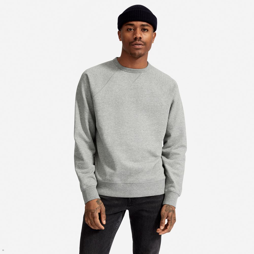 Chandails Everlane The French Terry Crew Grise Homme | SXI-68637812