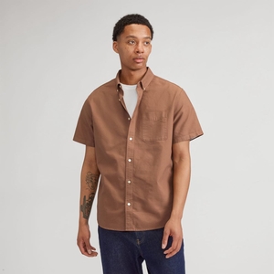 Chemises Everlane The Organic Corta Sleeve Oxford Marron Homme | OQO-76212801